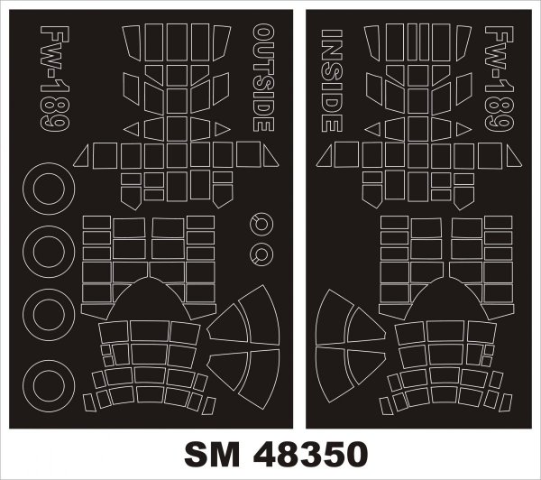Montex SM48350 Fw-189 A-1 Nacht Jager GREAT WALL HOBBY