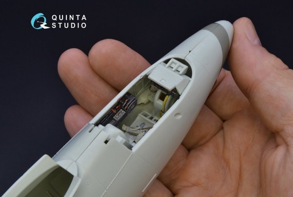 Quinta Studio QD32075 He 162 3D-Printed &amp; coloured Interior on decal paper (for Revell kit) 1/32