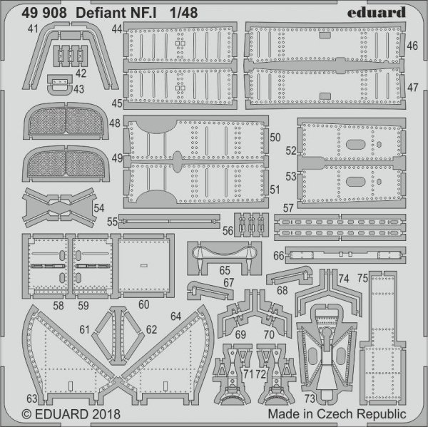 Eduard 49908 Defiant NF. I AIRFIX 1/48
