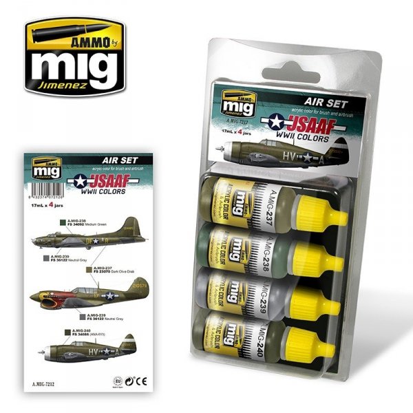 Ammo of Mig Jiminez 7212 USAAF WWII COLORS 4x17ml