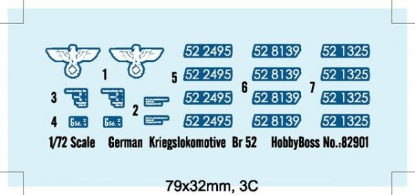 Hobby Boss 82901 German Kriegslokomotive BR-52 (1:72)