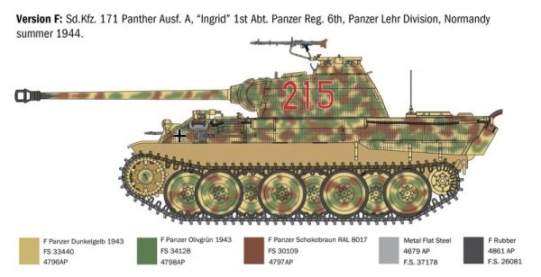 Italeri 0270 SD.KFZ. 171 PANTHER AUSF. A 1/35