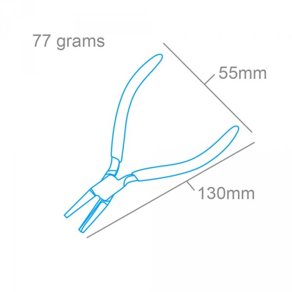 Modelcraft PPL1309 Combination Pliers - Concave/Half Round (130mm)