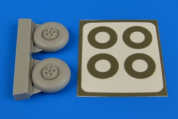 Aires 7346 Beaufighter wheels five spoke paint masks 1/72 Airfix