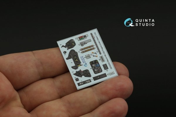 Quinta Studio QD32202 Macchi MC.202 Folgore Late 3D-Printed &amp; coloured Interior on decal paper (Italeri) 1/32