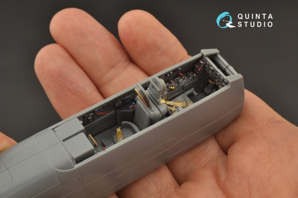 Quinta Studio QD48229 He 219 3D-Printed &amp; coloured Interior on decal paper (Tamiya) 1/48