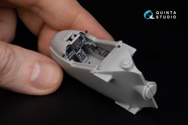 Quinta Studio QDS-48309 AV-8B Late 3D-Printed &amp; coloured Interior on decal paper (Hasegawa) (Small version) 1/48