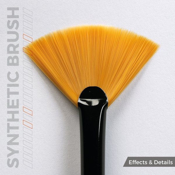AK Interactive AKB017 AK SYNTHETIC BRUSH – FAN SHAPE
