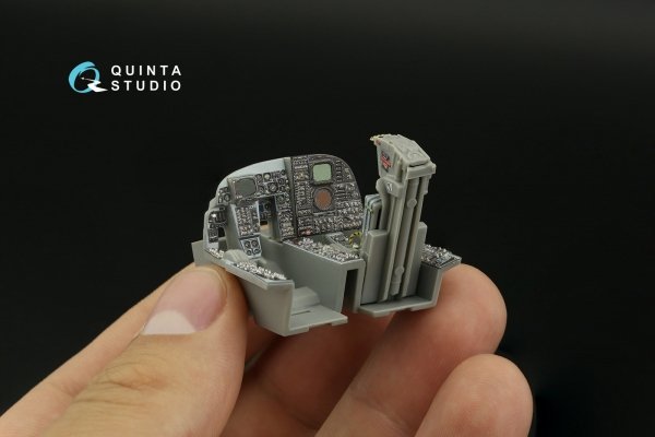 Quinta Studio QD48394 A-6E TRAM 3D-Printed &amp; coloured Interior on decal paper (Kinetic) 1/48