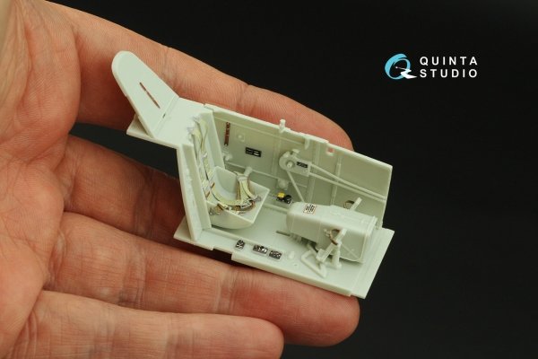 Quinta Studio QD32163 Bf 109G-2/4 3D-Printed &amp; coloured Interior on decal paper (Revell) 1/32