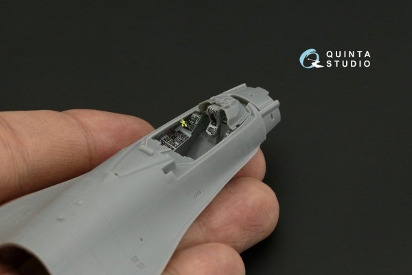 Quinta Studio QD72057 F-16CJ 3D-Printed &amp; coloured Interior on decal paper (Tamiya) 1/72