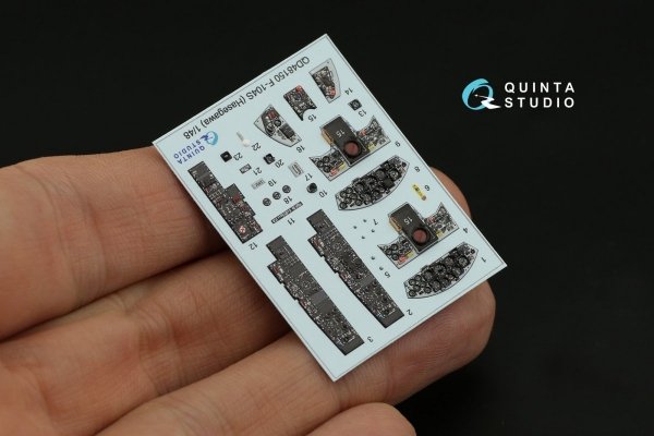 Quinta Studio QD48150 F-104S 3D-Printed &amp; coloured Interior on decal paper (Hasegawa) 1/48