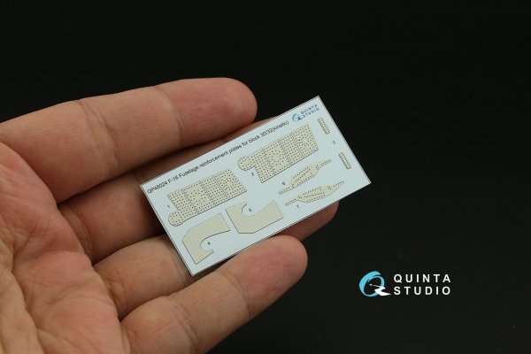 Quinta Studio QP48024 F-16 block 30/32 reinforcement plates (Kinetic 2008 tool) 1/48