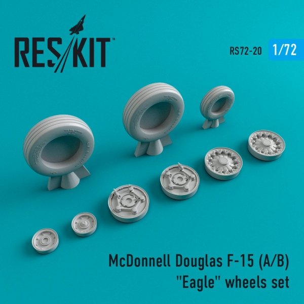 RESKIT RS72-0020 F-15 (A,B) &quot;EAGLE&quot; WHEELS SET 1/72