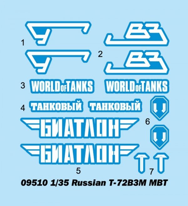 Trumpeter 09510 Russian T-72B3M MBT 1/35