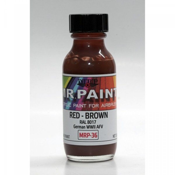 MR. Paint MRP-036 Red Brown RAL 8017 WWII German AFV 30ml