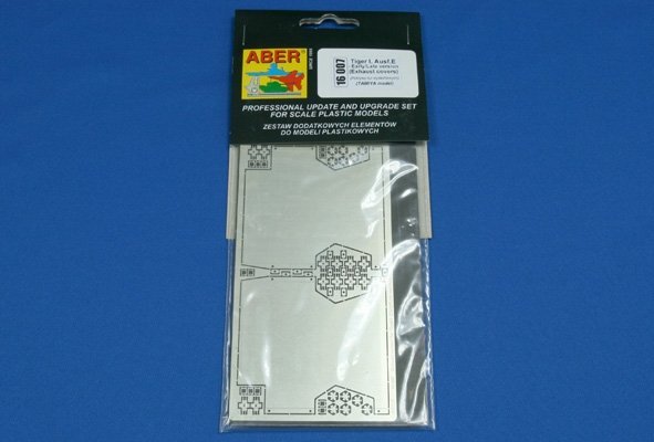 Aber 16007 Exhaust covers for Tiger I, Ausf.E - Early/Late version (1:16)