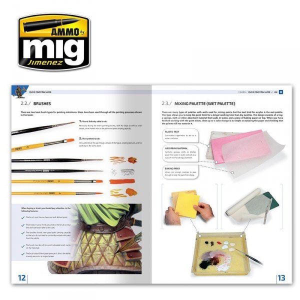 Ammo of Mig Jimenez 6220 ENCYCLOPEDIA OF FIGURES MODELLING TECHNIQUES VOL. 0 - QUICK GUIDE FOR PAINTING (English)