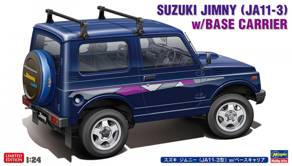 Hasegawa 20744 Suzuki Jimny (JA11-3) w/Base Carrier 1/24