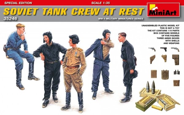 MiniArt 35246 SOVIET TANK CREW AT REST. SPECIAL EDITION (1:35)