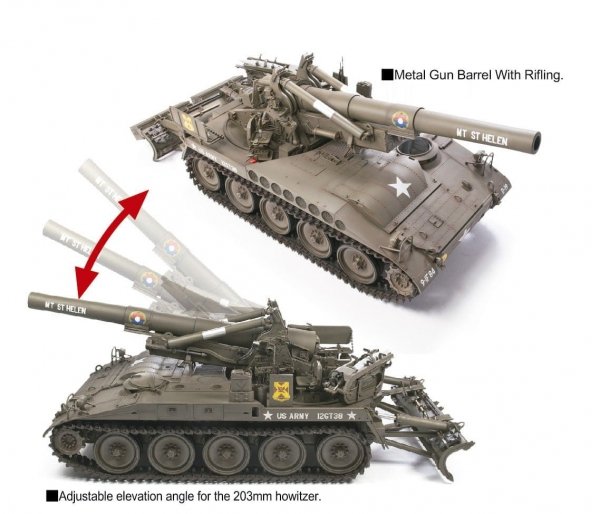 AFV Club 35110 US Army M110 Howitzer 8 inch 203mm 1/35