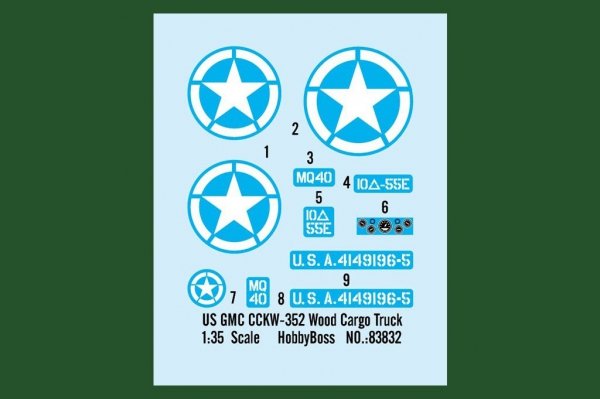 Hobby Boss 83832 US GMC CCKW-352 Wood Cargo Truck