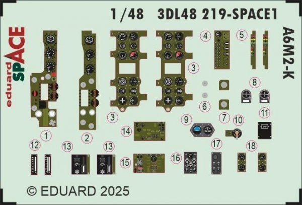 Eduard 3DL48219 A6M2-K SPACE EDUARD 1/48