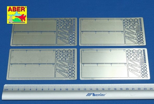 Aber 16006 Side fenders for Tiger I, Ausf.E (1:16)
