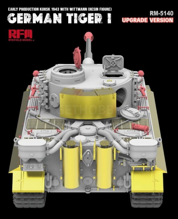 Rye Field Model 5140 Tiger I Early Production Wittmann Kursk 1943 Upgrade Version 1/35