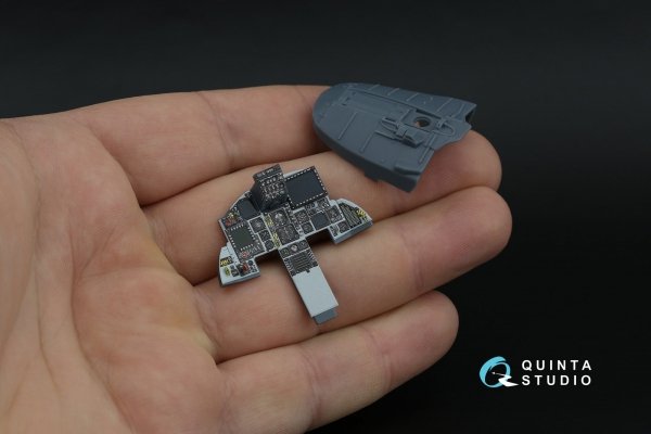 Quinta Studio QDS+32252 F-15C PAD-upgraded 3D-Printed &amp; coloured Interior on decal paper (Tamiya) (Small version) (with 3D-printed resin parts) 1/32