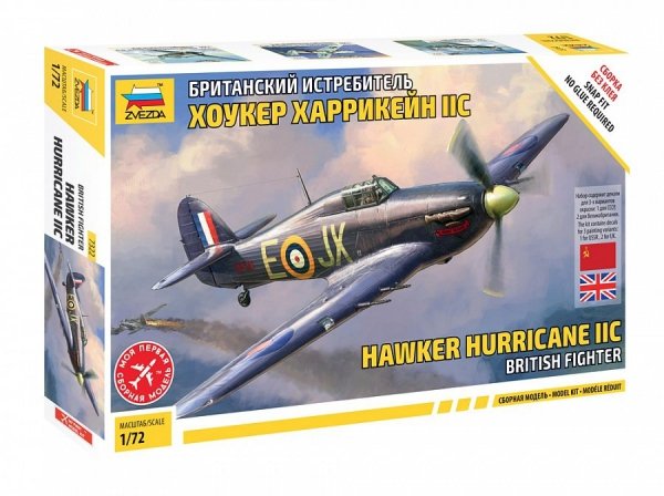 Zvezda 7322 British Fighter Hawker Hurricane IIC 1/72
