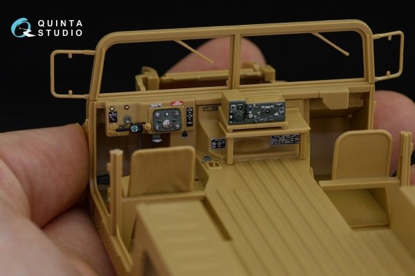 Quinta Studio QD35039 HUMVEE Family 3D-Printed &amp; coloured Interior on decal paper (Tamiya) 1/35