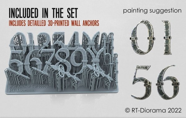 RT-Diorama 35659 Wall Anchor Set [Type 1] 1/35
