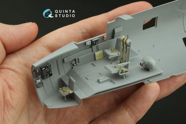 Quinta Studio QD48494 B-26B/C Marauder 3D-Printed coloured Interior on decal paper (ICM) 1/48