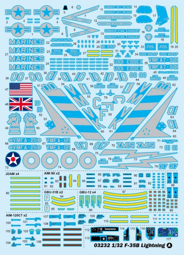 Trumpeter 03232 F-35B Lightning 1/32
