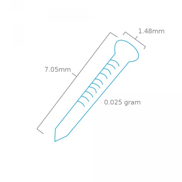 Modelcraft PPU8174-PG Brass Pins For Pin Pusher PPU8174 x 100