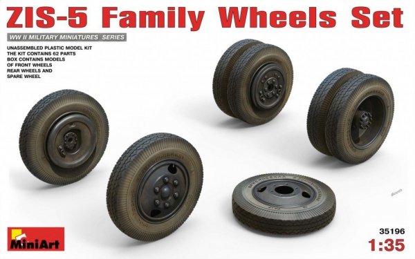 MiniArt 35196 ZIS-5 FAMILY WHEELS SET 1:35
