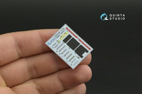 Quinta Studio QD48196 A-10C 3D-Printed &amp; coloured Interior on decal paper (for Italeri ) 1/48
