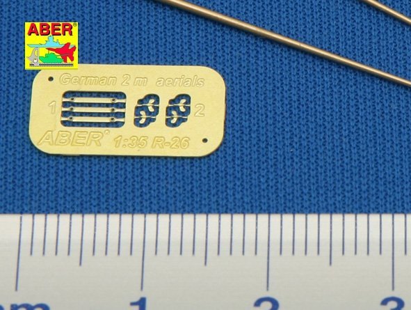 Aber R-26 German 2m antenna rods (set of 3 pcs.) (1:35)