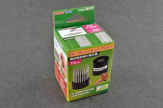 Trumpeter 08020 HG Micro Rivet Punch (23 Pcs , 0.25mm-1.35mm)