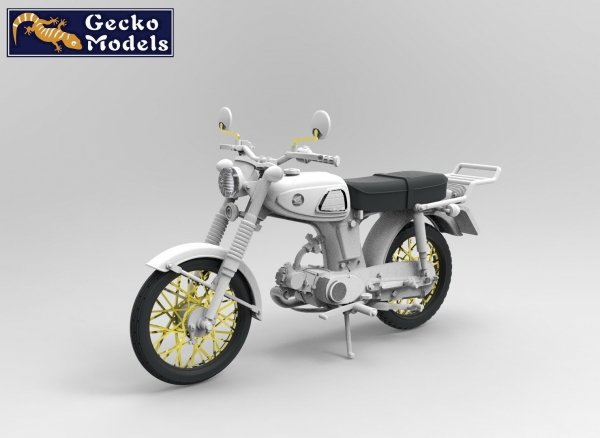 Gecko Models 35GM0127 60’~70's Southern Vietnamese &amp; Japanese SS50E Motorbike Set 1/35