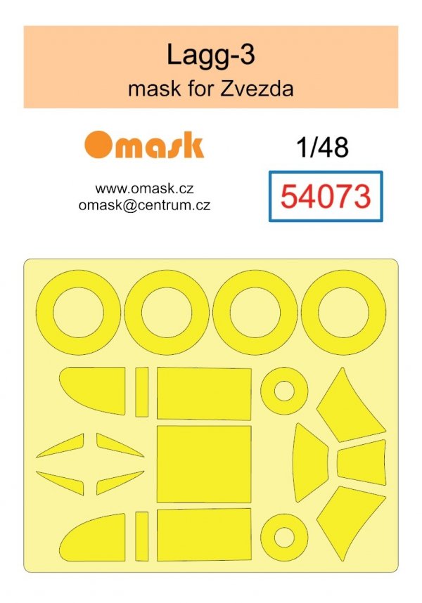 Omask 54073 Lagg-3 mask (for Zvezda) 1/48
