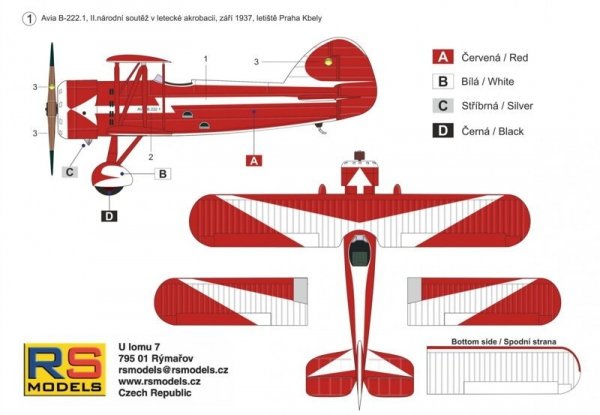RS Models 94001 Avia B-222 1/72