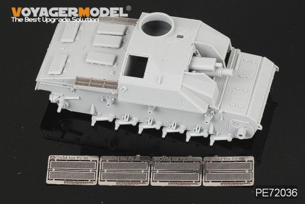 Voyager Model PE72036 WWII German Pz.Kpfw.III Grills (4pcs) for DRAGON 1/72