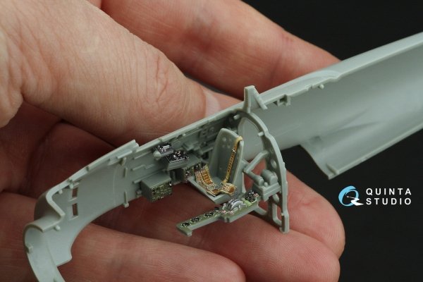 Quinta Studio QD48469 A6M2 Zero (Nakajima Prod.) 3D-Printed coloured Interior on decal paper (Academy) 1/48