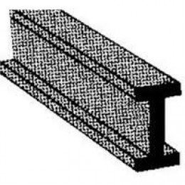 Plastruct 90023 Dwuteownik &quot;H&quot; 3.2mm x 1.6mm x 0.6mm x 375mm (ABS) / 7 szt.