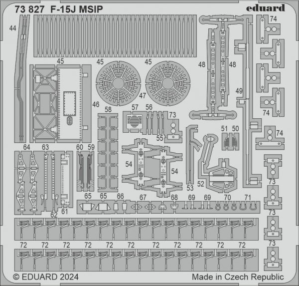 Eduard 73827 F-15J MSIP FINE MOLDS 1/72