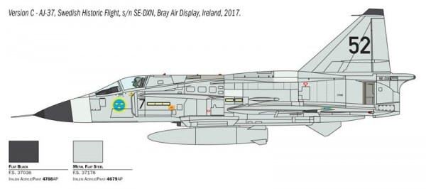 Italeri 2785 SAAB JA 37/AJ 37 VIGGEN (1:48)