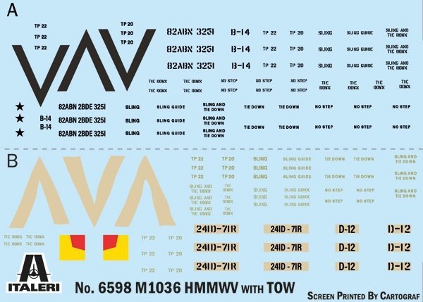 Italeri 6598 HMMWV M1036 TOW Carrier 1/35