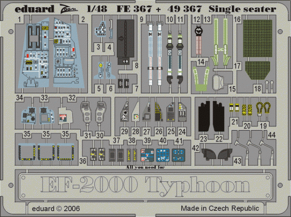 Eduard 49367 EF-2000 Typhoon Single Seater 1/48 Revell